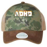ADHD Skeleton Meme Legacy Tie Dye Trucker Hat