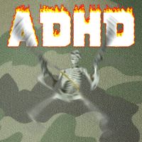 ADHD Skeleton Meme Legacy Tie Dye Trucker Hat