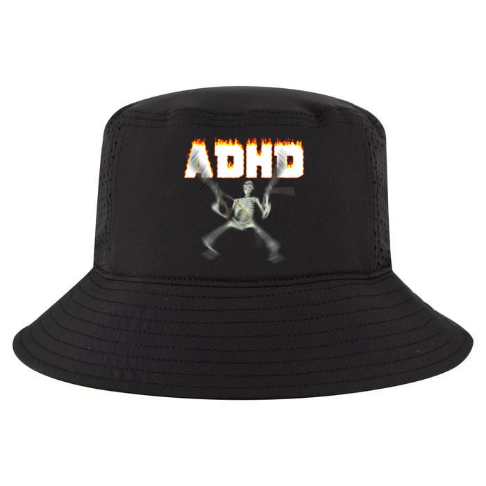 ADHD Skeleton Meme Cool Comfort Performance Bucket Hat