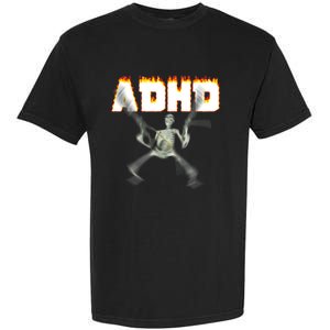 ADHD Skeleton Meme Garment-Dyed Heavyweight T-Shirt