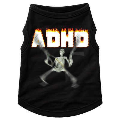 ADHD Skeleton Meme Doggie Tank