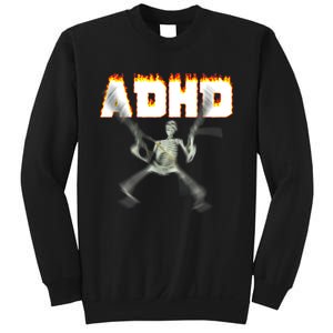 ADHD Skeleton Meme Sweatshirt