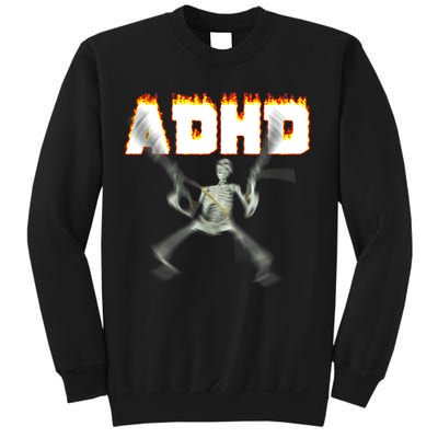 ADHD Skeleton Meme Sweatshirt