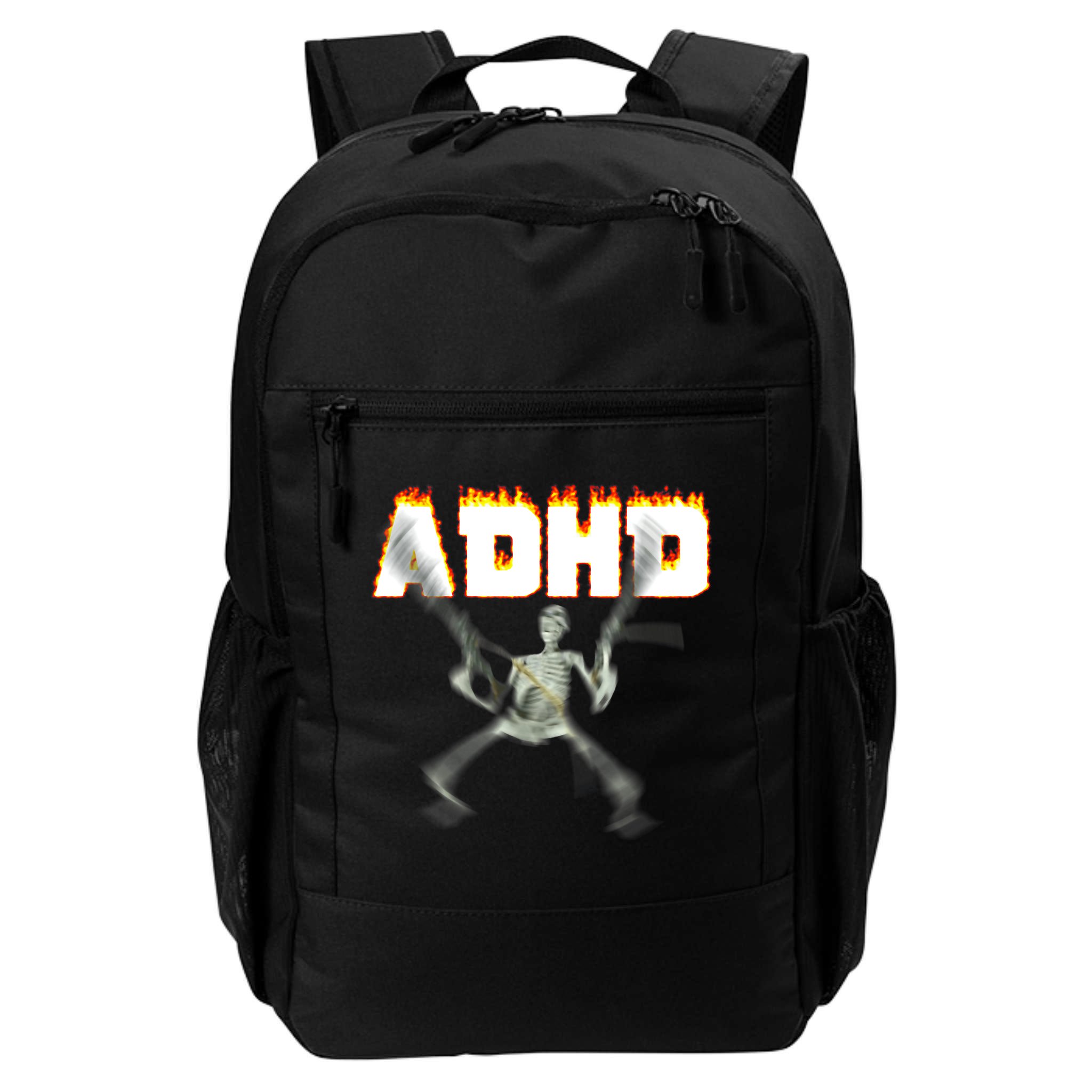 ADHD Skeleton Meme Backpack