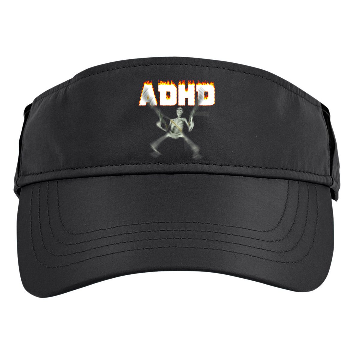 ADHD Skeleton Meme Adult Drive Performance Visor