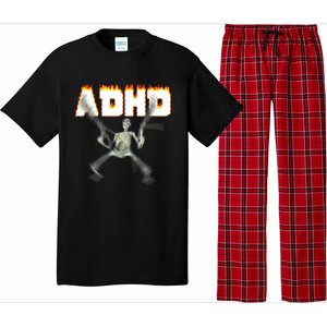 ADHD Skeleton Meme Pajama Set