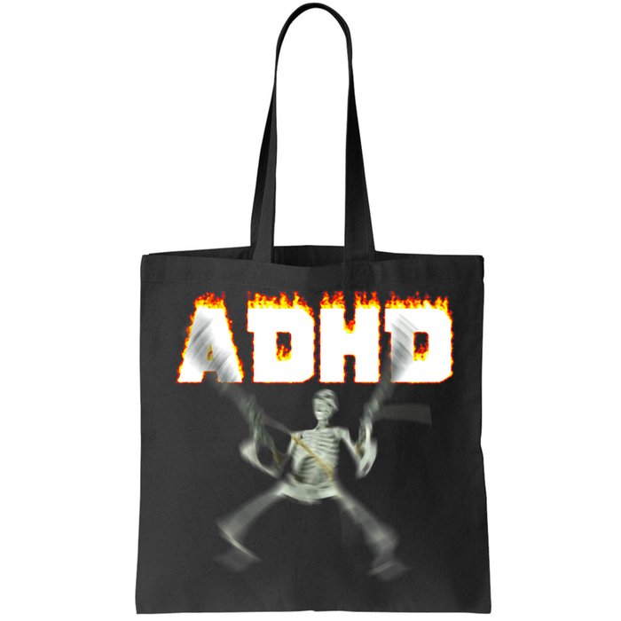 ADHD Skeleton Meme Bag