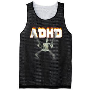 ADHD Skeleton Meme Mesh Reversible Basketball Jersey Tank