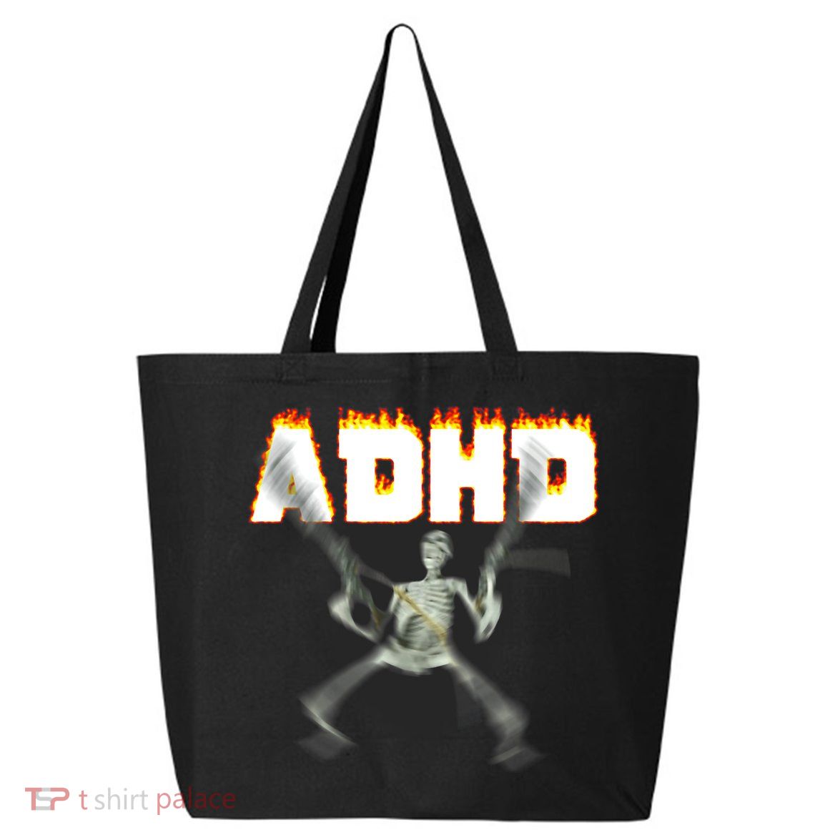 ADHD Skeleton Meme 25L Jumbo Tote