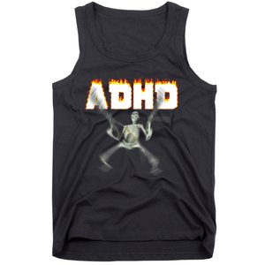 ADHD Skeleton Meme Tank Top