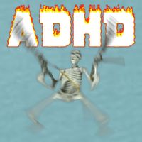 ADHD Skeleton Meme Sueded Cloud Jersey T-Shirt