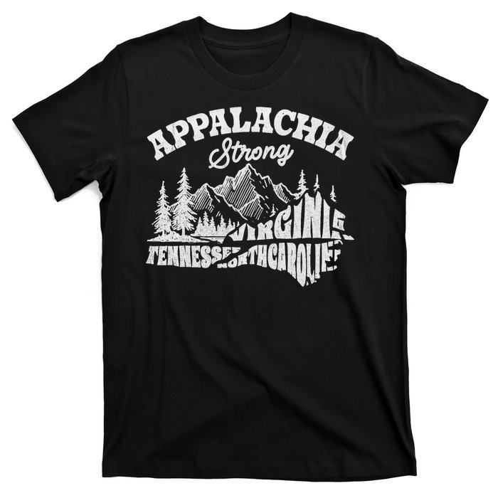 Appalachia Strong Mountain Outdoors Hiking Nc Design T-Shirt