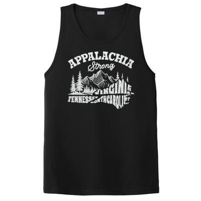 Appalachia Strong Mountain Outdoors Hiking Nc Design PosiCharge Competitor Tank