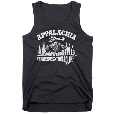 Appalachia Strong Mountain Outdoors Hiking Nc Design Tank Top