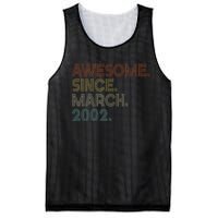 Awesome Since March 2002 Vintage 20Th Birthday Mesh Reversible Basketball Jersey Tank