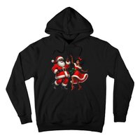 African Santa Mrs Claus Dancing African American Christmas Hoodie