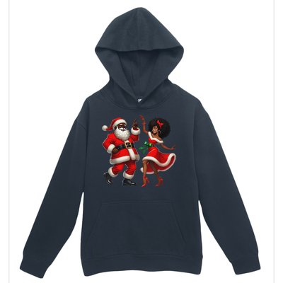 African Santa Mrs Claus Dancing African American Christmas Urban Pullover Hoodie