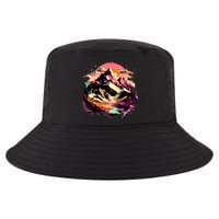 Abstract Swiss Mountains With Wild Nature Cool Comfort Performance Bucket Hat