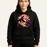 Abstract Swiss Mountains With Wild Nature Hoodie
