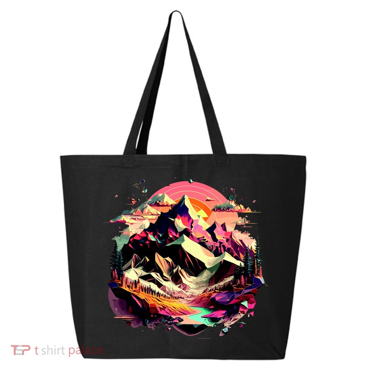 Abstract Swiss Mountains With Wild Nature 25L Jumbo Tote