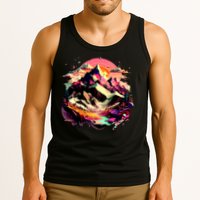 Abstract Swiss Mountains With Wild Nature Tank Top