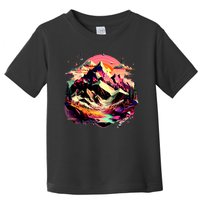 Abstract Swiss Mountains With Wild Nature Toddler T-Shirt