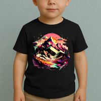 Abstract Swiss Mountains With Wild Nature Toddler T-Shirt