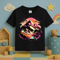 Abstract Swiss Mountains With Wild Nature Toddler T-Shirt