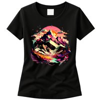 Abstract Swiss Mountains With Wild Nature Womens T-Shirt