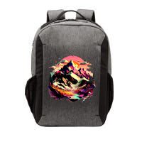 Abstract Swiss Mountains With Wild Nature Vector Backpack