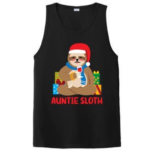 Auntie Sloth Matching Family Pajama Pj Christmas Gift PosiCharge Competitor Tank