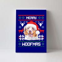 Australian Shepherd Merry Woofmas Dog Christmas Xmas Gift Canvas