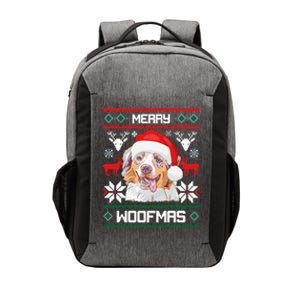 Australian Shepherd Merry Woofmas Dog Christmas Xmas Gift Vector Backpack