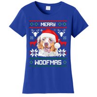 Australian Shepherd Merry Woofmas Christmas Gift Women's T-Shirt