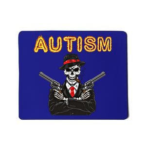 Autism Skeleton Meme Funny Design Great Gift Mousepad