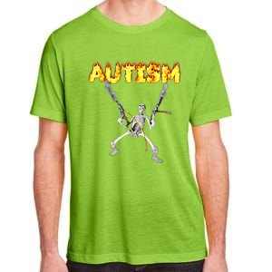 Autism Skeleton Meme Funny Gift Adult ChromaSoft Performance T-Shirt