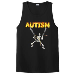 Autism Skeleton Meme Funny Gift PosiCharge Competitor Tank