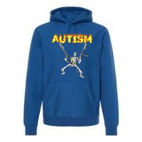 Autism Skeleton Meme Funny Gift Premium Hoodie