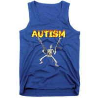 Autism Skeleton Meme Funny Gift Tank Top