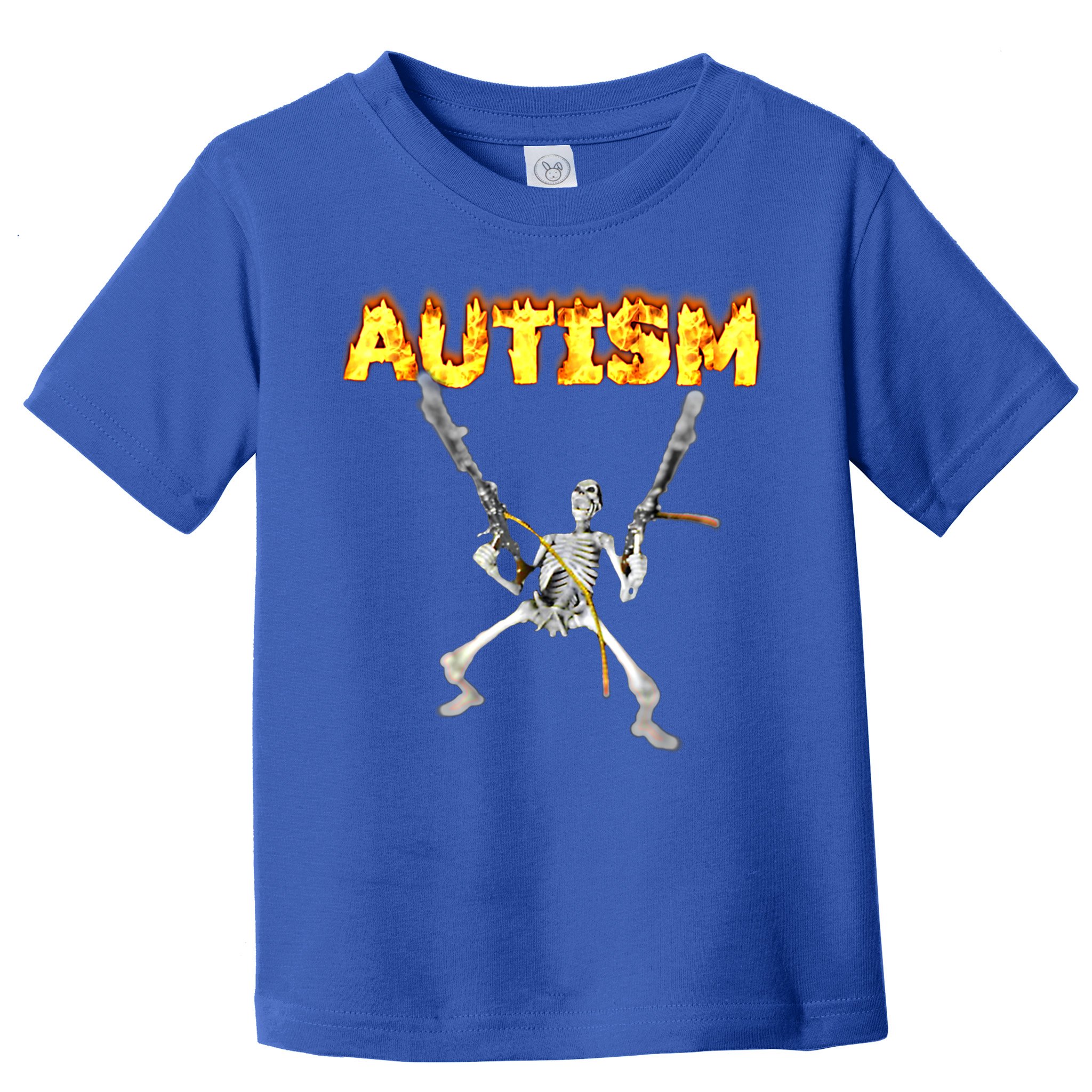 Autism Skeleton Meme Funny Gift Toddler T-Shirt