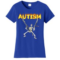 Autism Skeleton Meme Funny Gift Women's T-Shirt