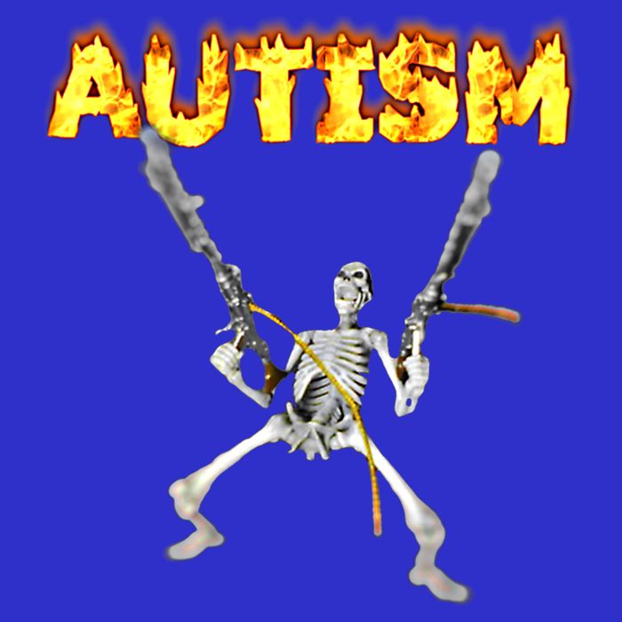 Autism Skeleton Meme Funny Gift Women's V-Neck T-Shirt