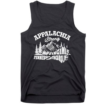 Appalachia Strong Mountain Outdoors Hiking Nc Design Tank Top