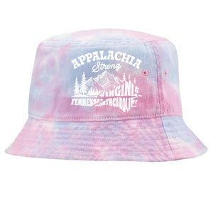 Appalachia Strong Mountain Outdoors Hiking Nc Design Tie-Dyed Bucket Hat