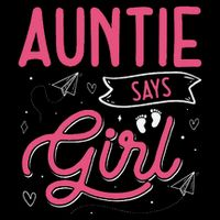 Auntie Says Matching Family Team Gender Reveal City Backpack