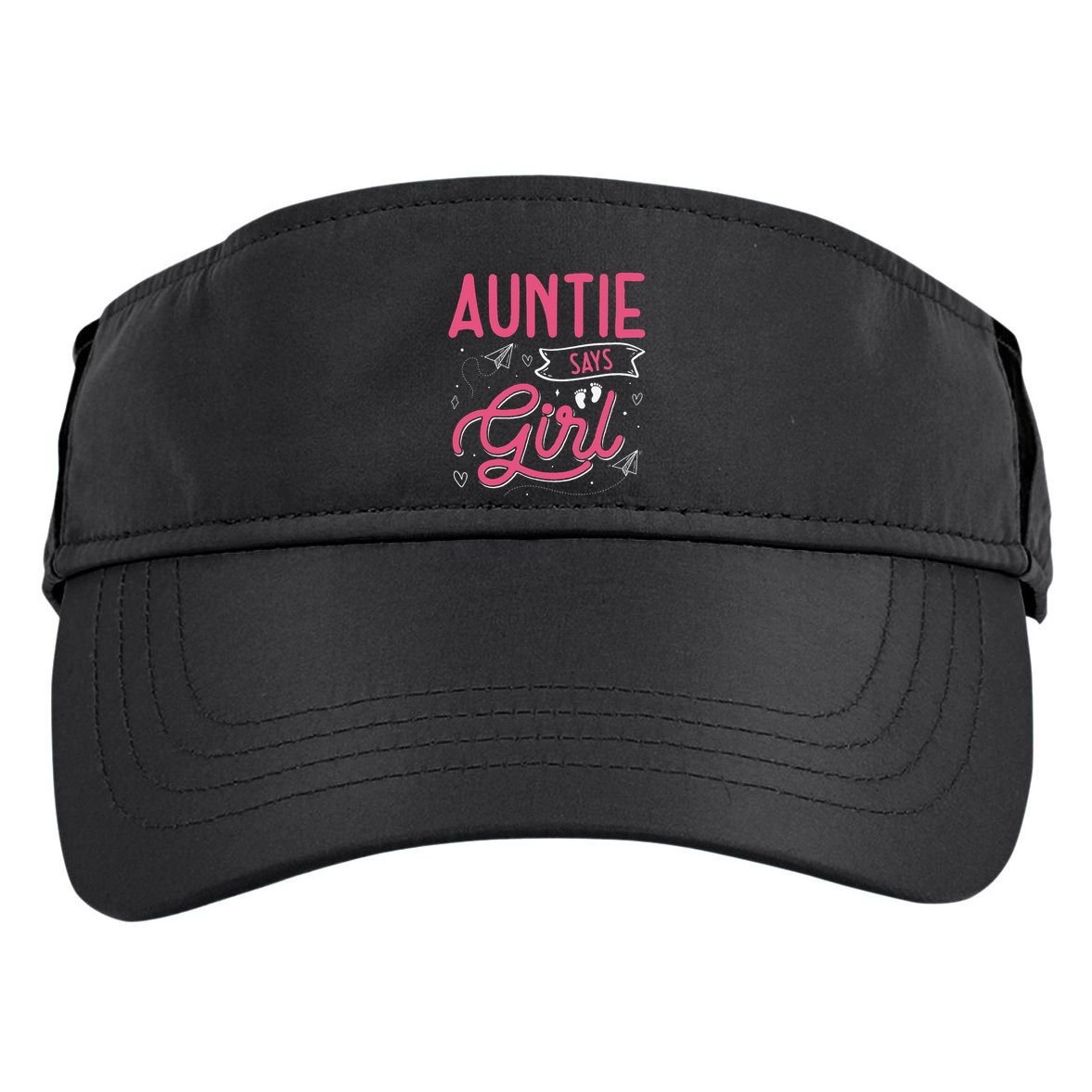 Auntie Says Matching Family Team Gender Reveal Adult Drive Performance Visor