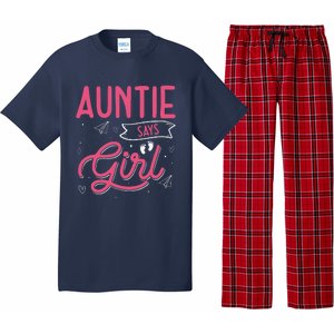 Auntie Says Matching Family Team Gender Reveal Pajama Set