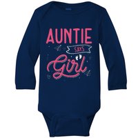 Auntie Says Matching Family Team Gender Reveal Baby Long Sleeve Bodysuit