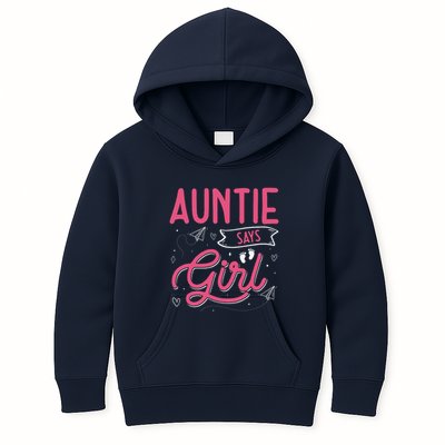 Auntie Says Matching Family Team Gender Reveal Kids Hoodie