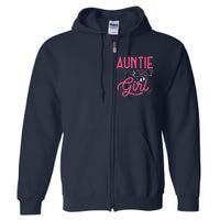 Auntie Says Matching Family Team Gender Reveal Full Zip Hoodie